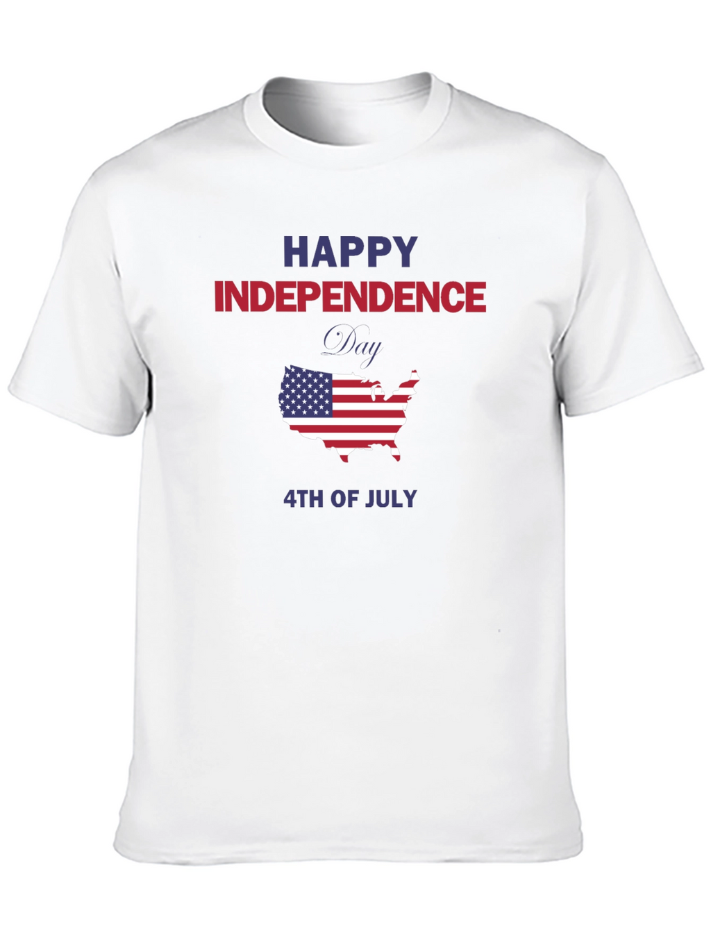 Independence Day USA Map Graphic Tee