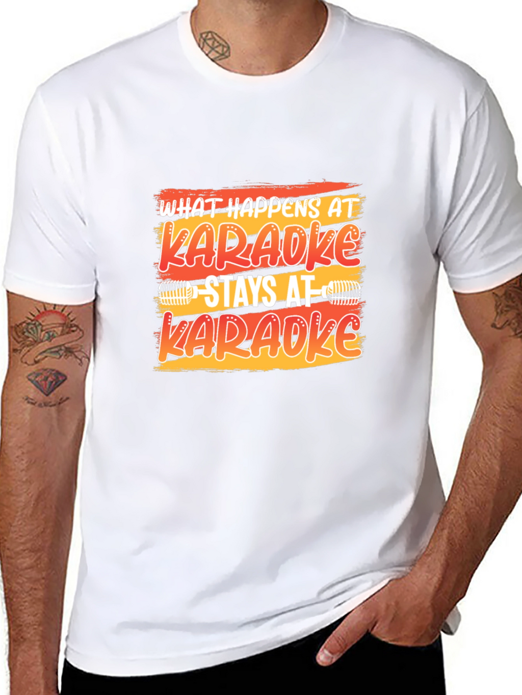 Karaoke T-Shirt: What Happens At Karaoke Stays At Karaoke