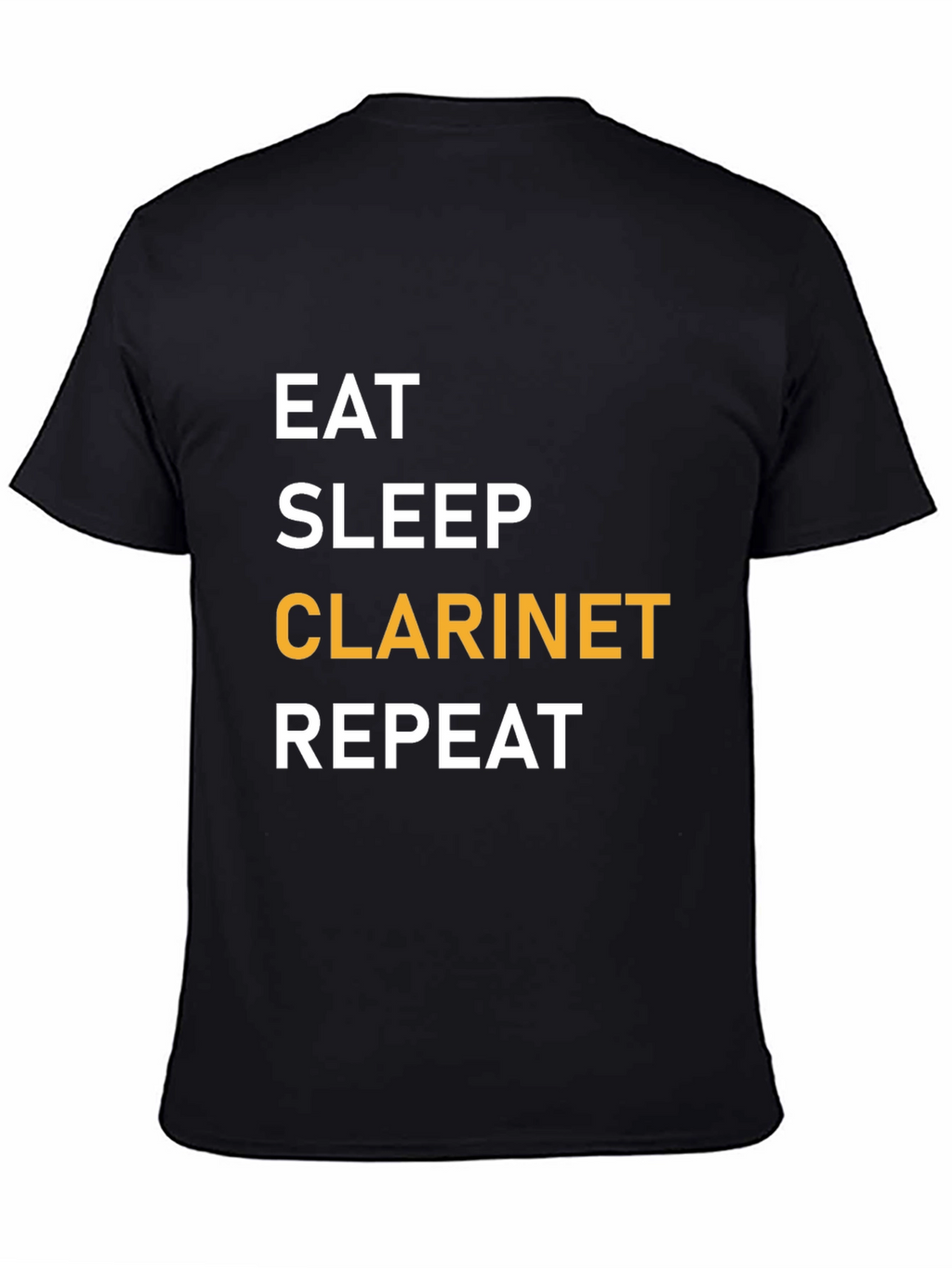 Eat Sleep Clarinet Repeat Black T-Shirt