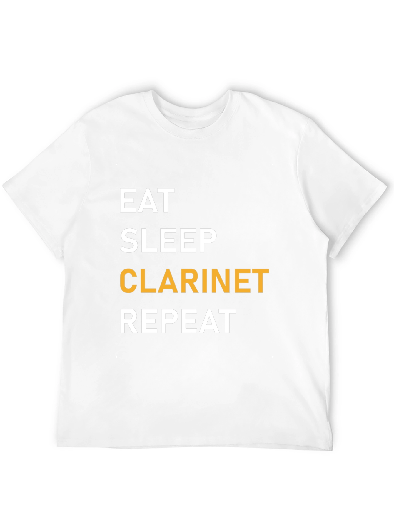 Eat Sleep Clarinet Repeat Black T-Shirt