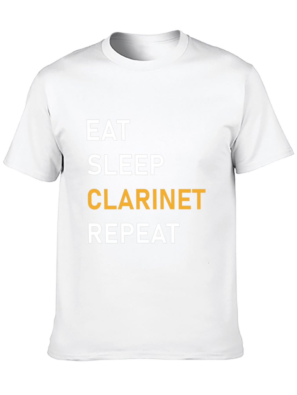 Eat Sleep Clarinet Repeat Black T-Shirt