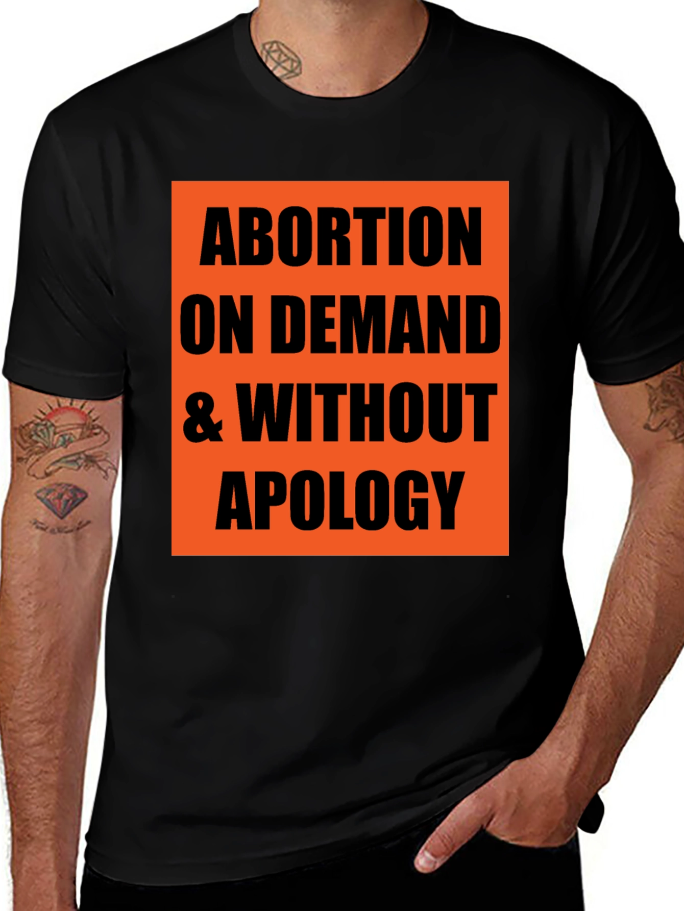 Abortion on Demand Tee - Pro-Choice Statement T-Shirt