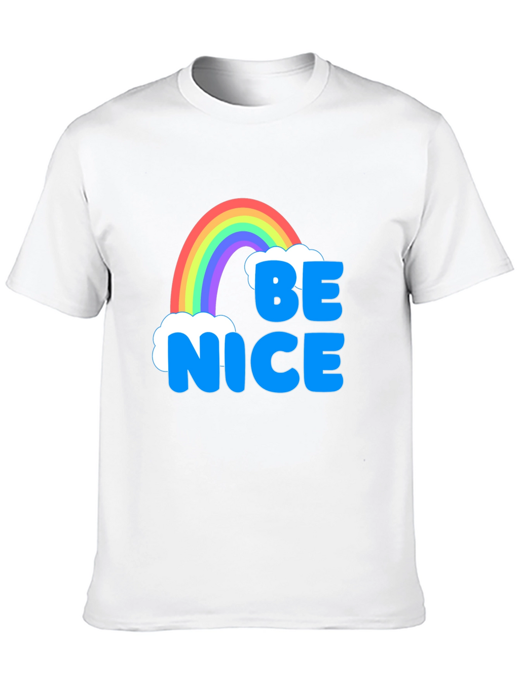 Be Nice Rainbow T-Shirt - Positive Vibes