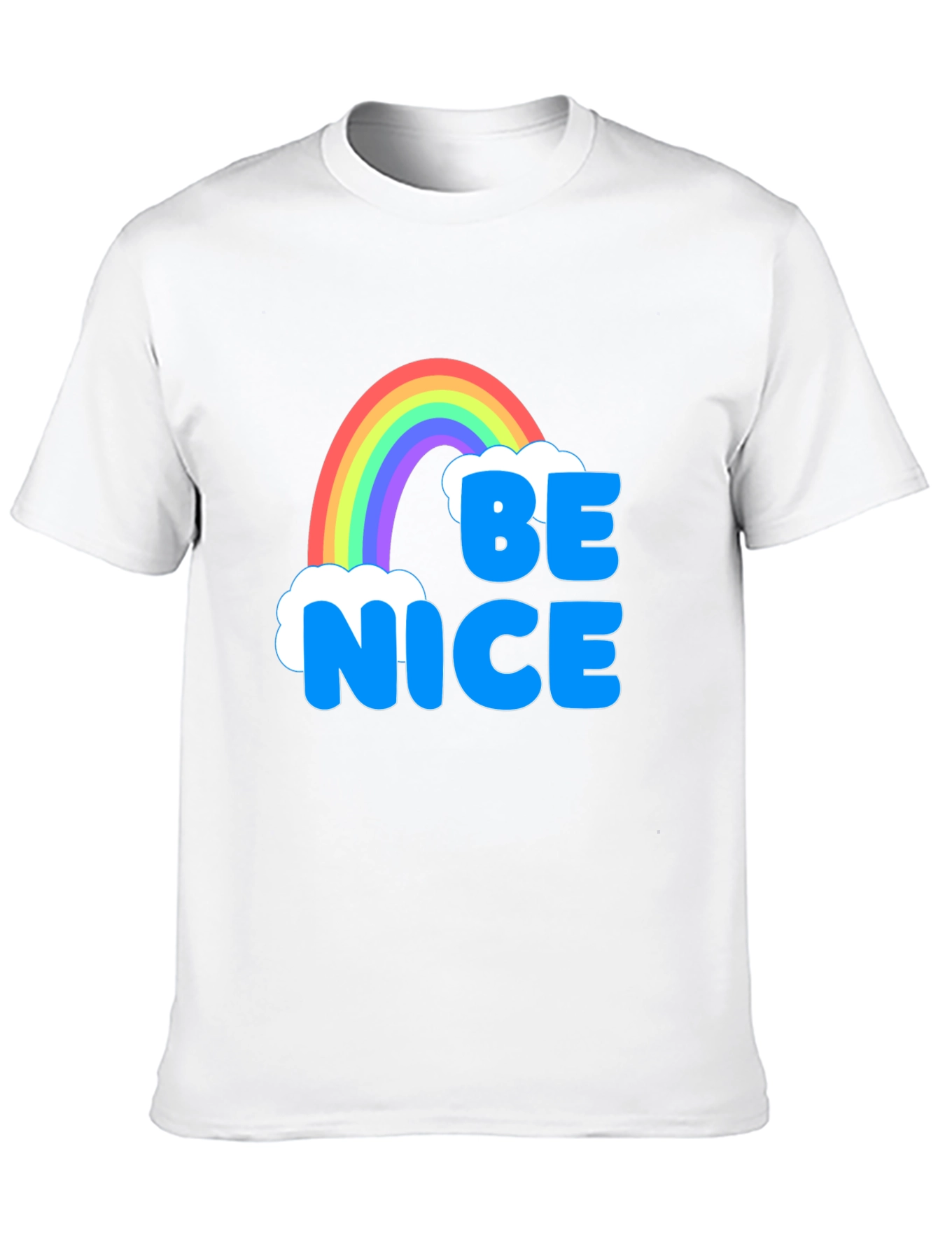 Be Nice Rainbow T-Shirt - Positive Vibes