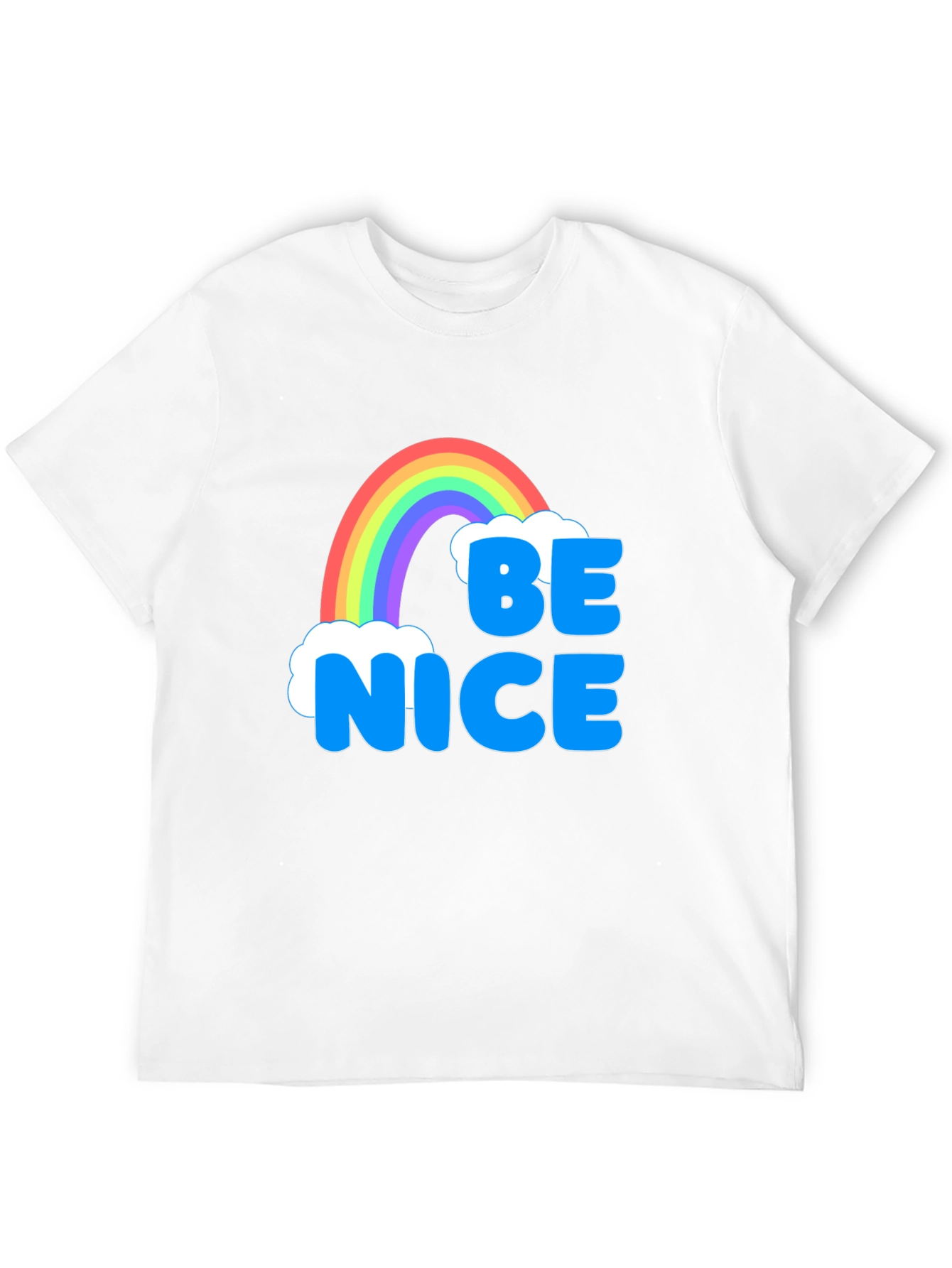 Be Nice Rainbow T-Shirt - Positive Vibes