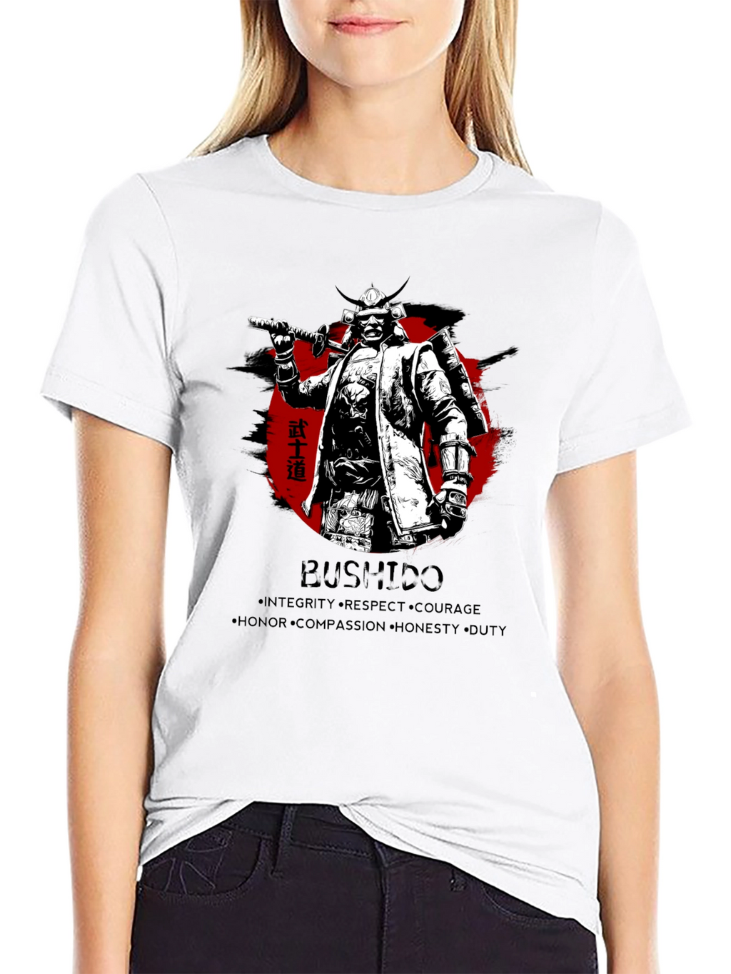 Samurai Bushido Mens Graphic T-Shirt