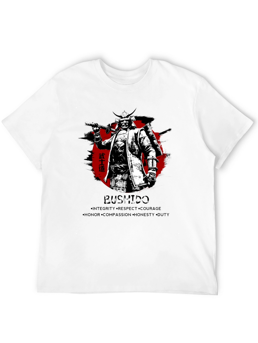 Samurai Bushido Mens Graphic T-Shirt
