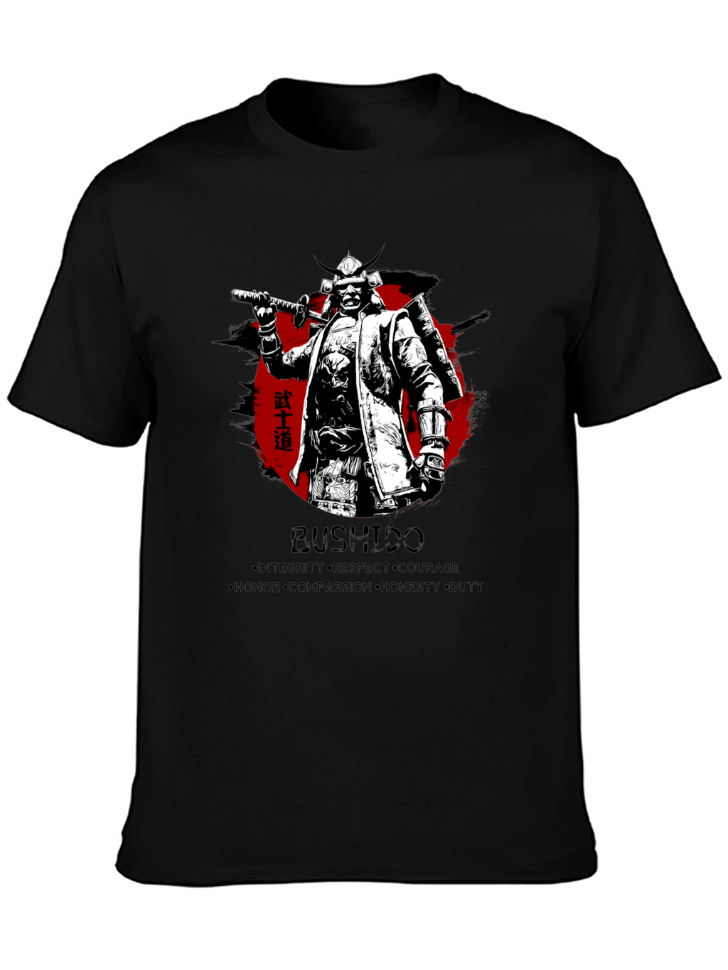 Samurai Bushido Mens Graphic T-Shirt