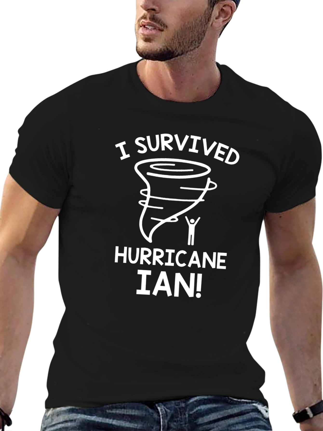 I Survived Hurricane Ian Novelty T-Shirt