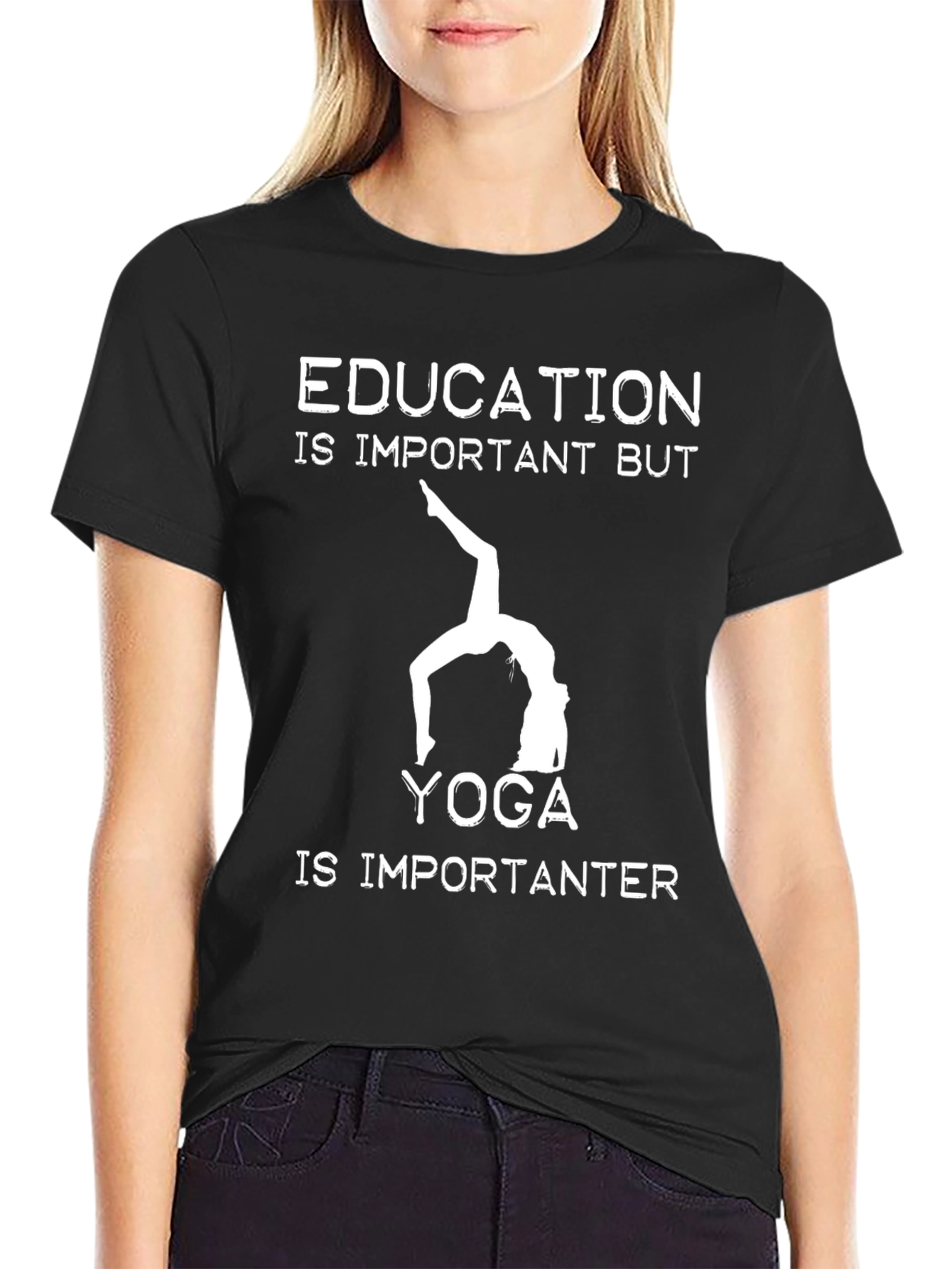 Education is Important Yoga T-Shirt