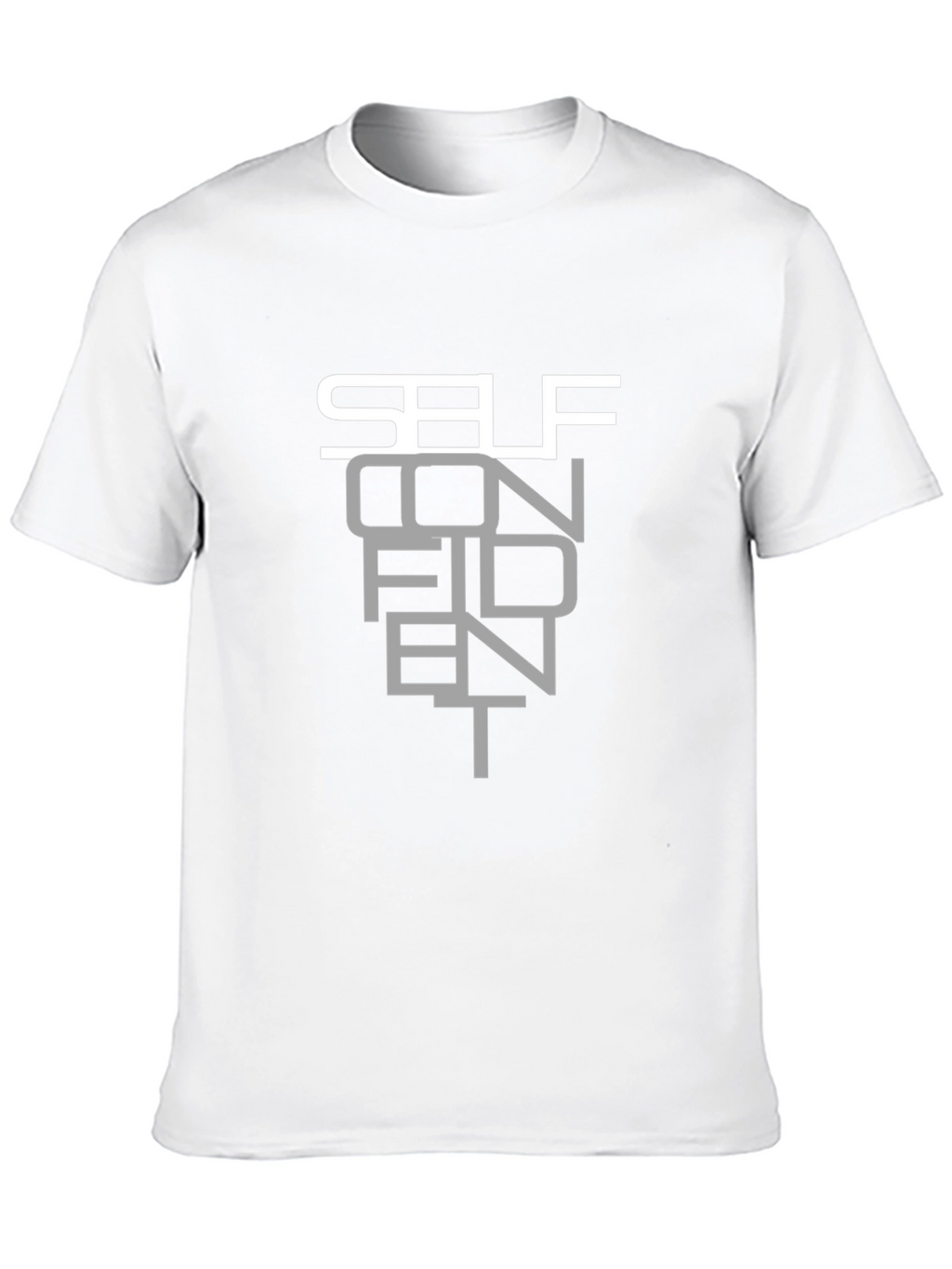 Self Confident Black Graphic T-Shirt