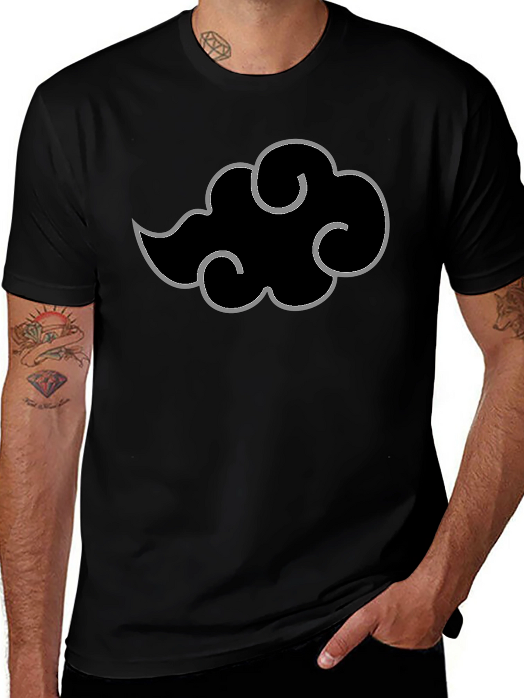 Akatsuki Cloud Black T-Shirt