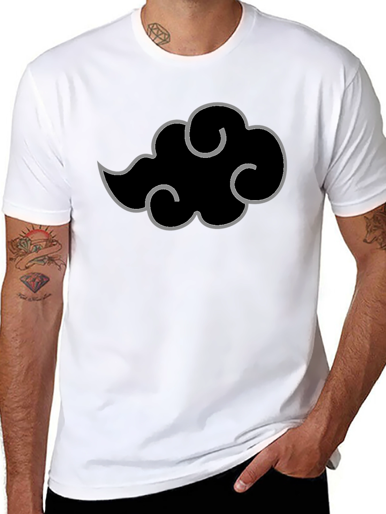 Akatsuki Cloud Black T-Shirt