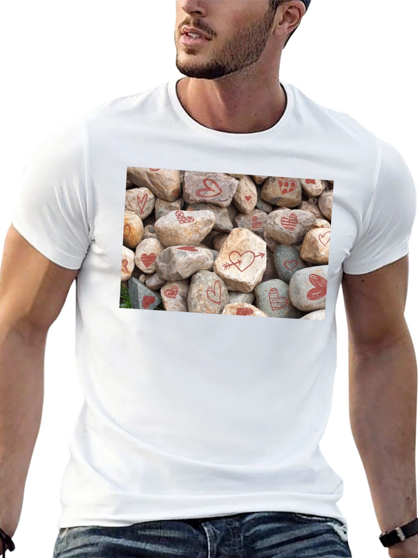 Heart Rocks Graphic Tee - Valentines Day Gift