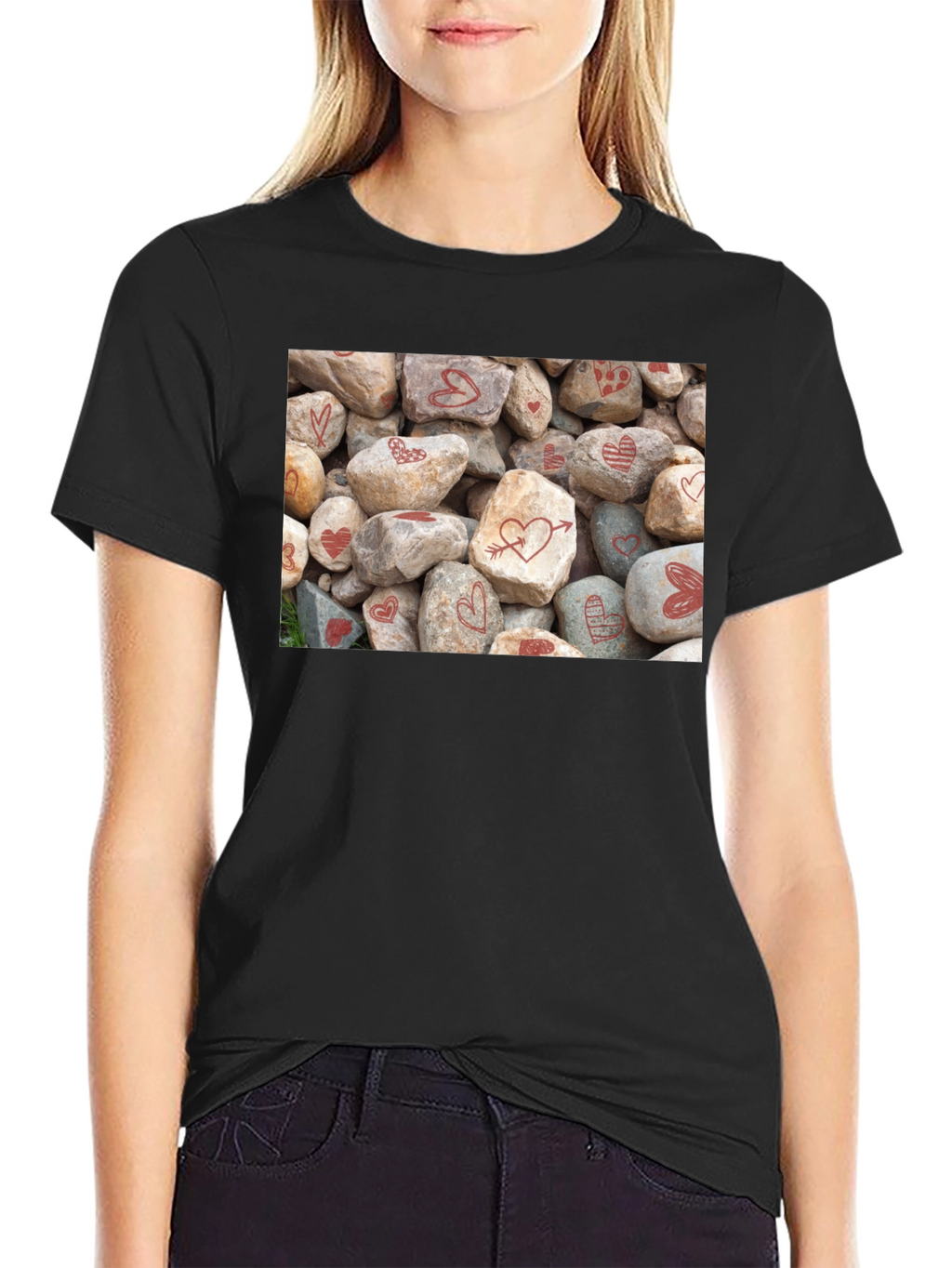 Heart Rocks Graphic Tee - Valentines Day Gift