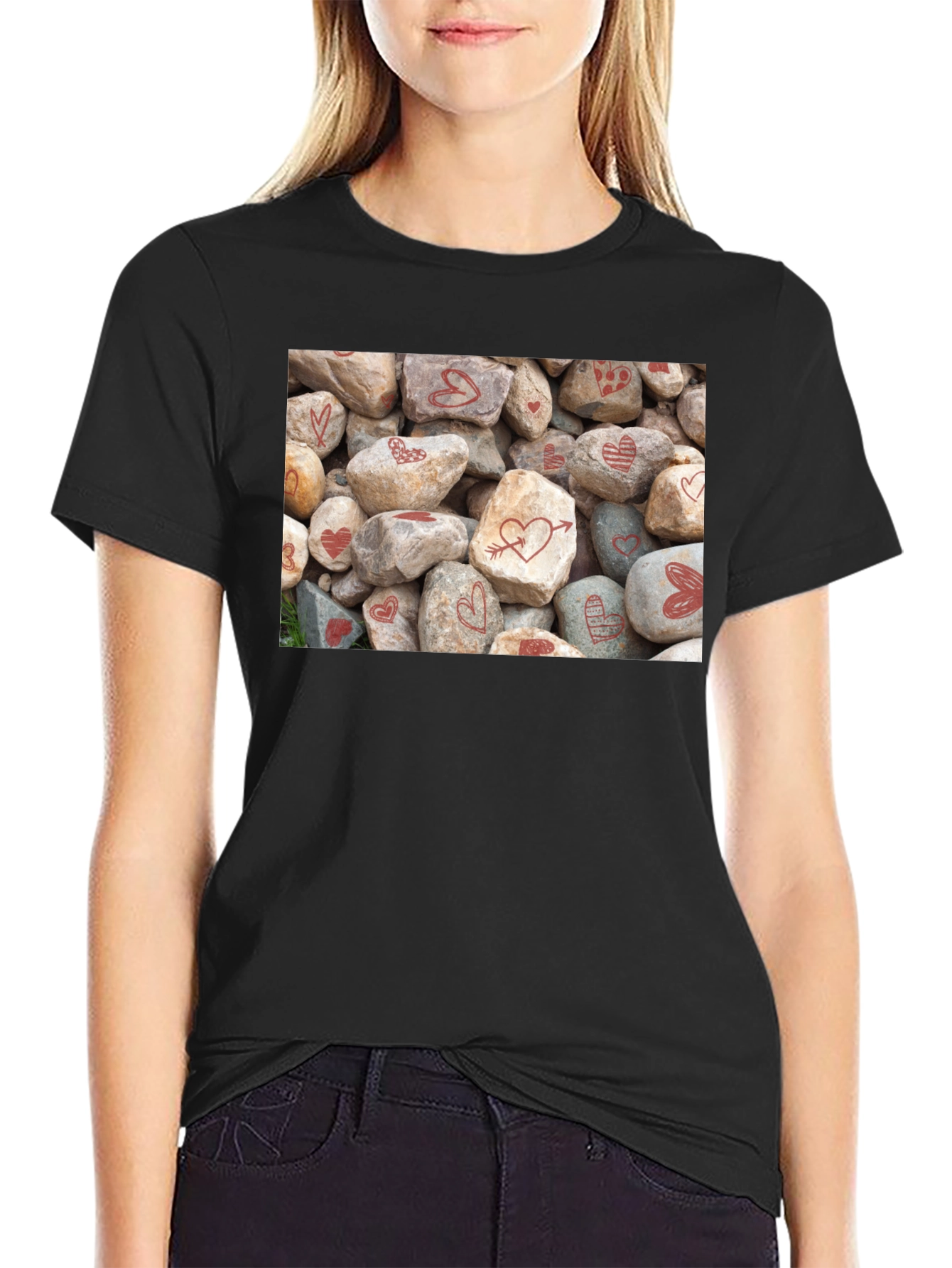 Heart Rocks Graphic Tee - Valentines Day Gift