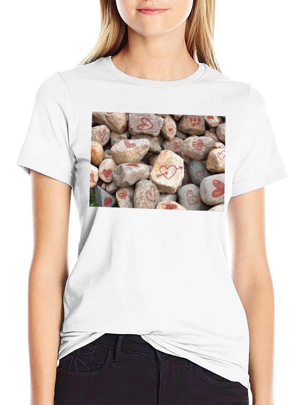 Heart Rocks Graphic Tee - Valentines Day Gift