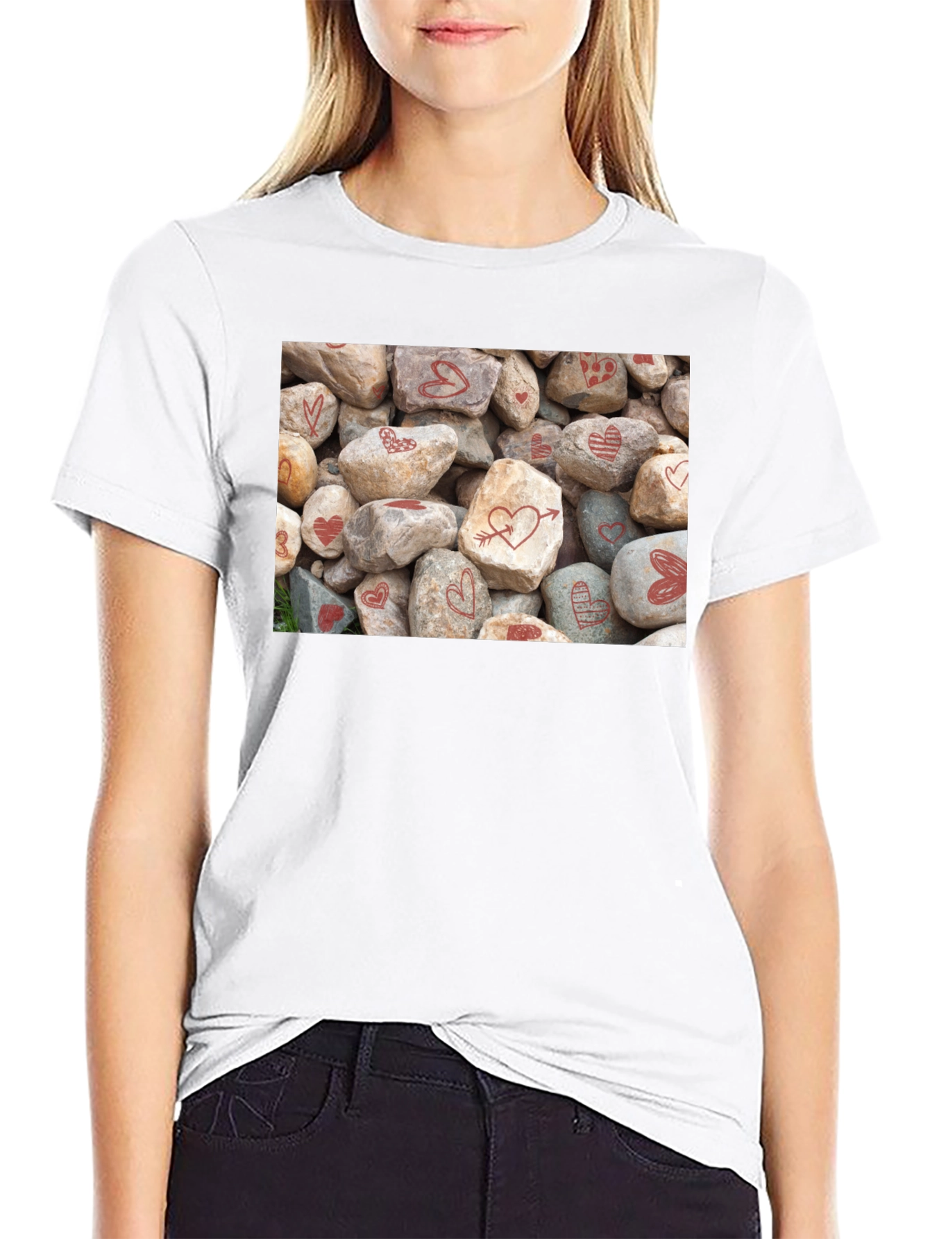 Heart Rocks Graphic Tee - Valentines Day Gift