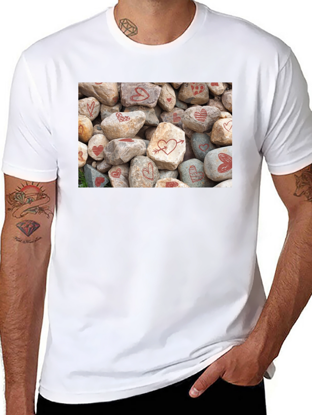 Heart Rocks Graphic Tee - Valentines Day Gift