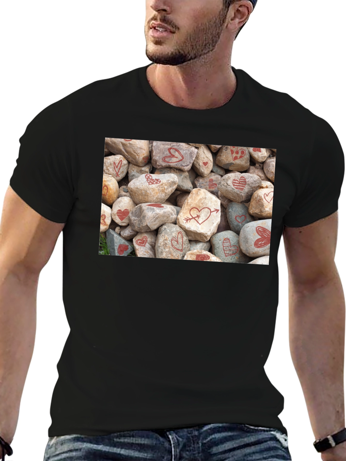 Heart Rocks Graphic Tee - Valentines Day Gift