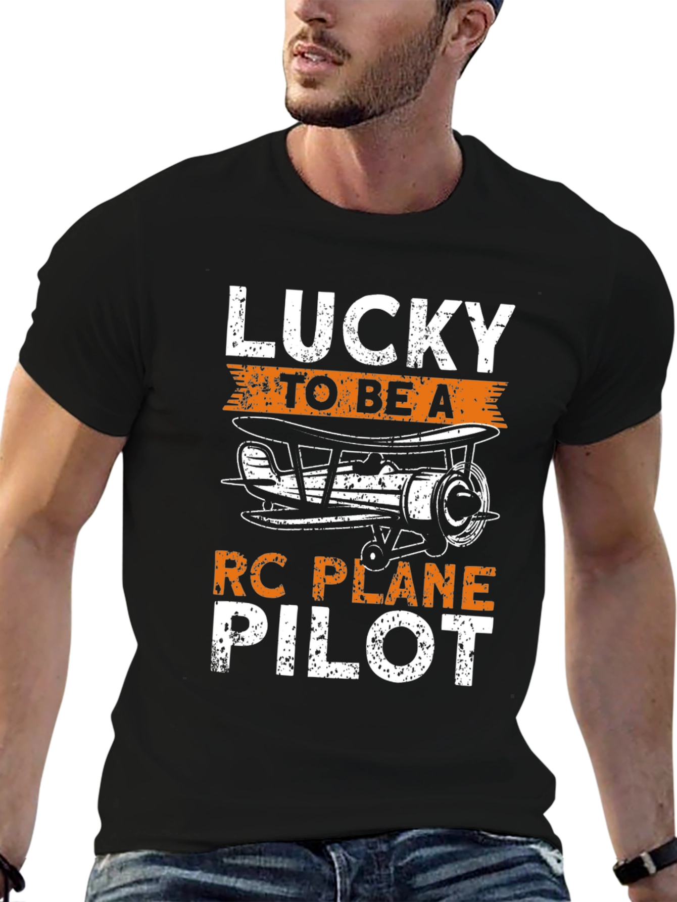 Lucky RC Plane Pilot Graphic T-Shirt