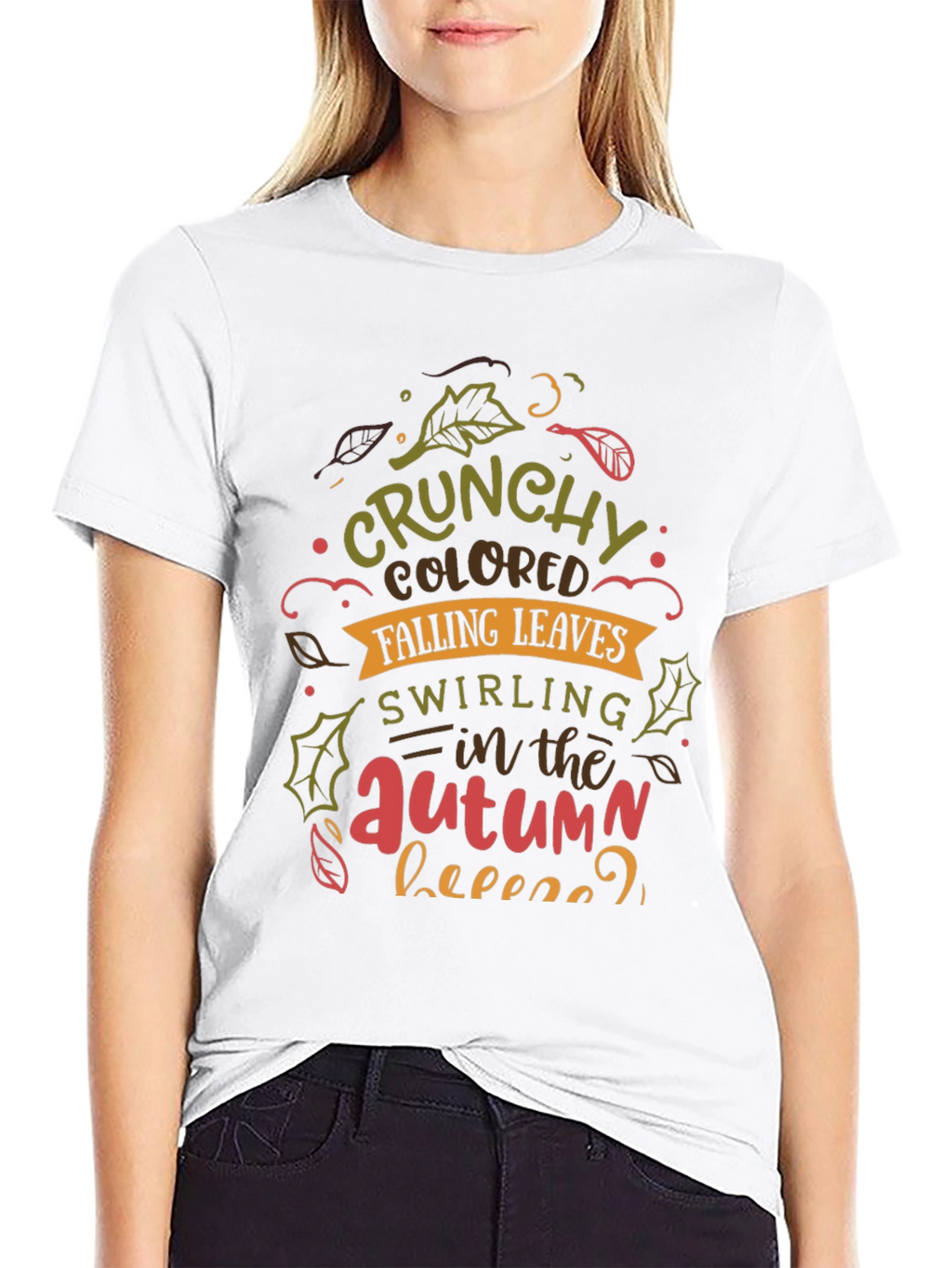 Crunchy Autumn Leaves T-Shirt - Cozy Fall Vibes!