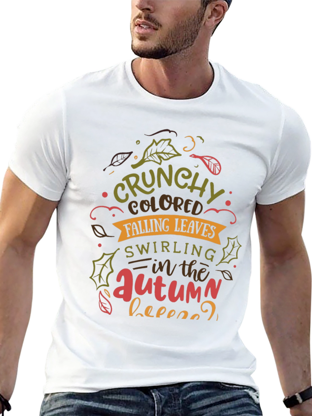 Crunchy Autumn Leaves T-Shirt - Cozy Fall Vibes!