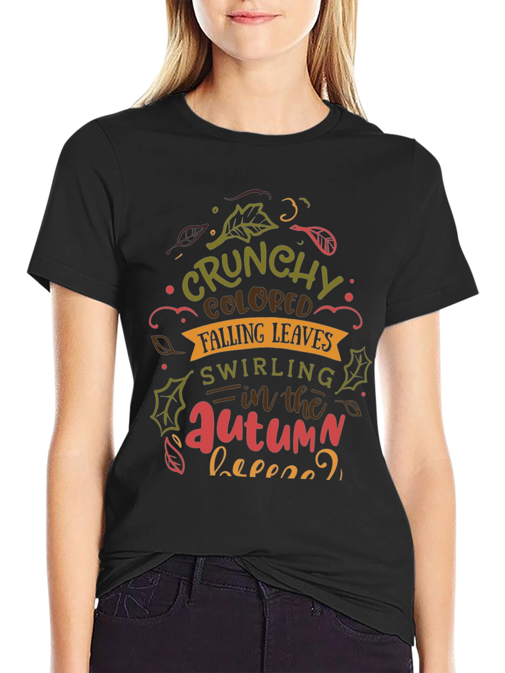 Crunchy Autumn Leaves T-Shirt - Cozy Fall Vibes!