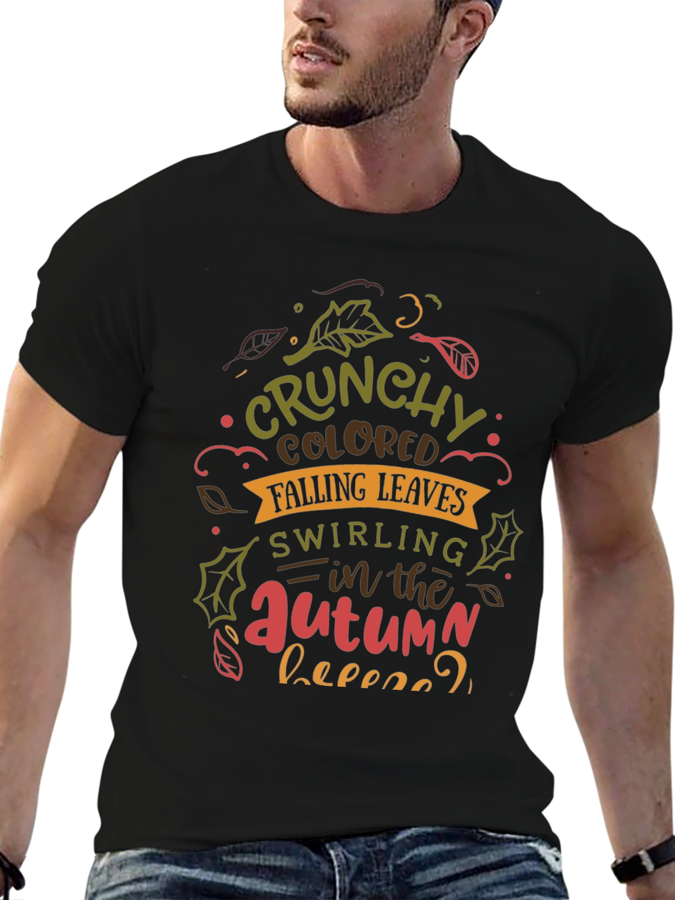 Crunchy Autumn Leaves T-Shirt - Cozy Fall Vibes!