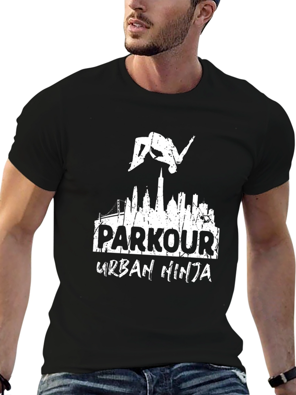 Parkour Urban Ninja Graphic T-Shirt