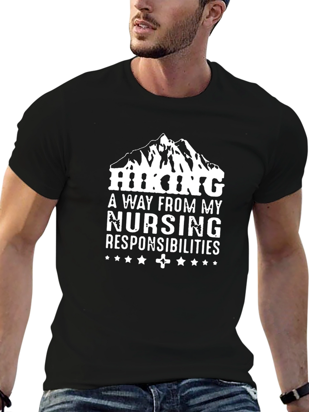 Hiking Nurse T-Shirt - A Way From My Responsibilities