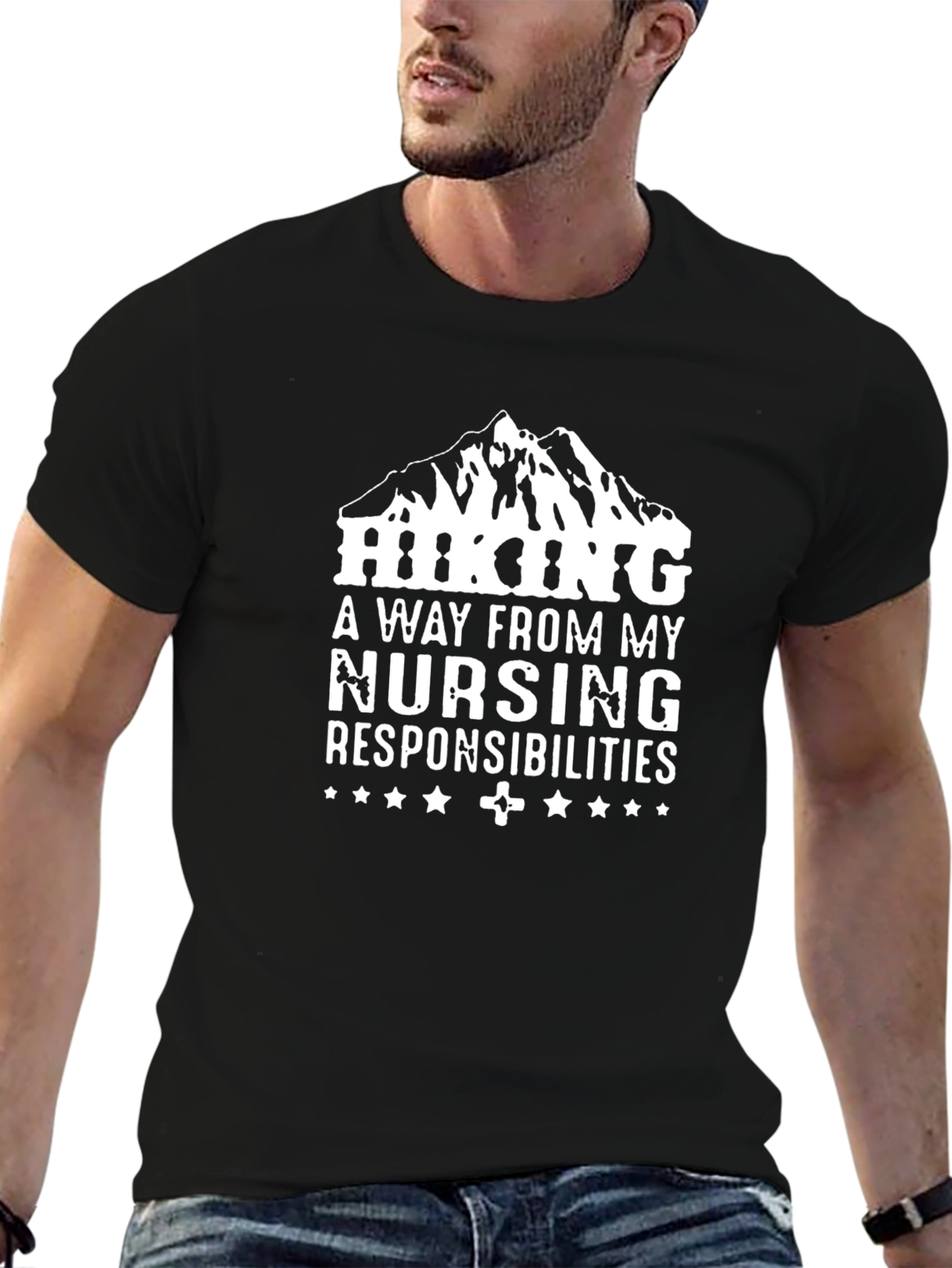 Hiking Nurse T-Shirt - A Way From My Responsibilities