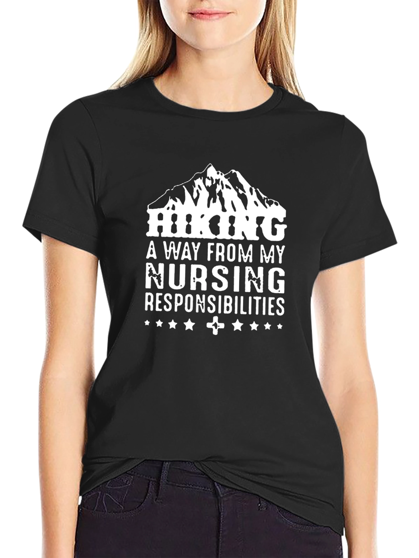 Hiking Nurse T-Shirt - A Way From My Responsibilities