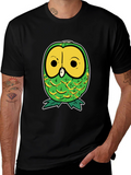 Pineapple Owl Graphic T-Shirt - Unique & Funny