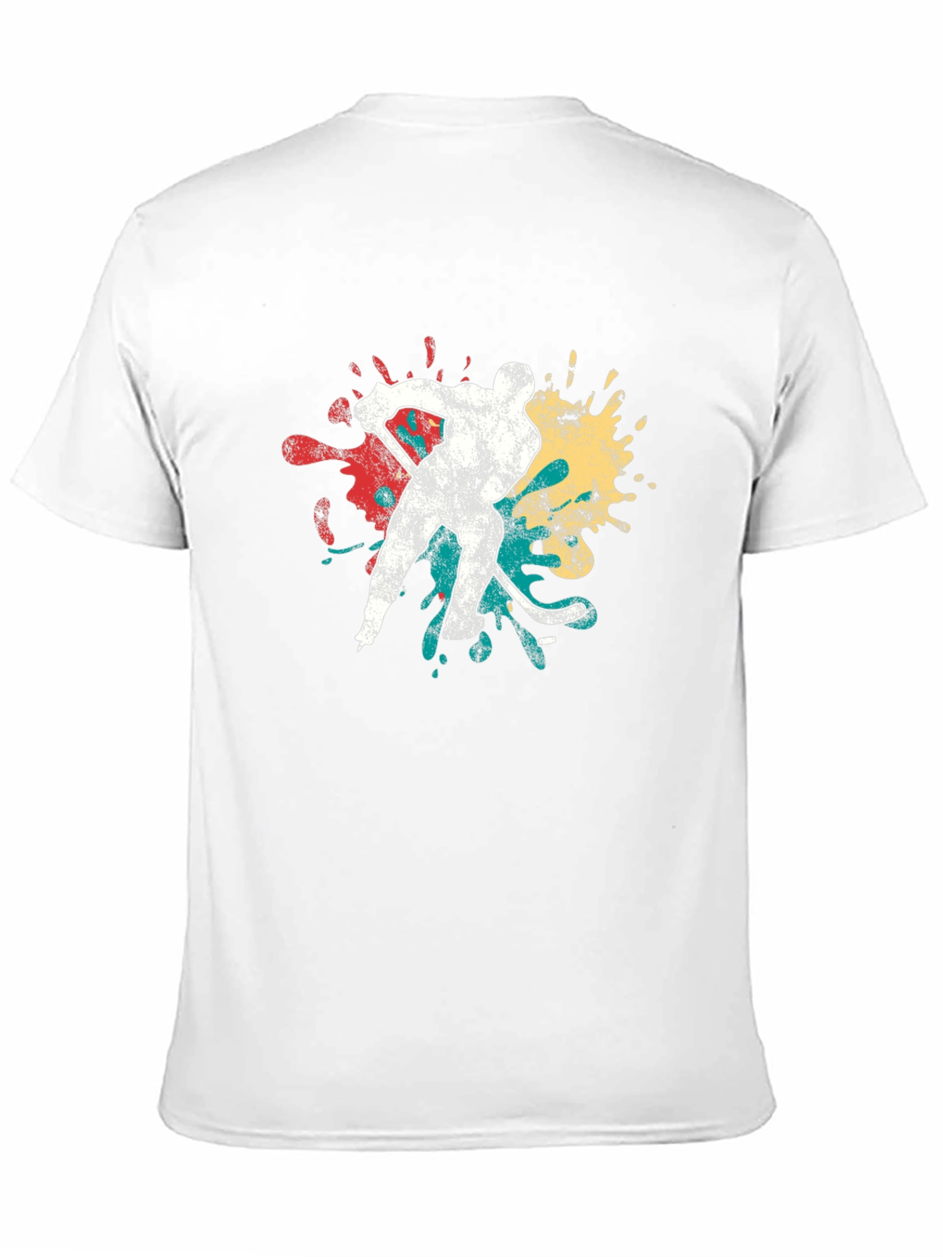 Hockey Player Graphic Tee - Retro Style