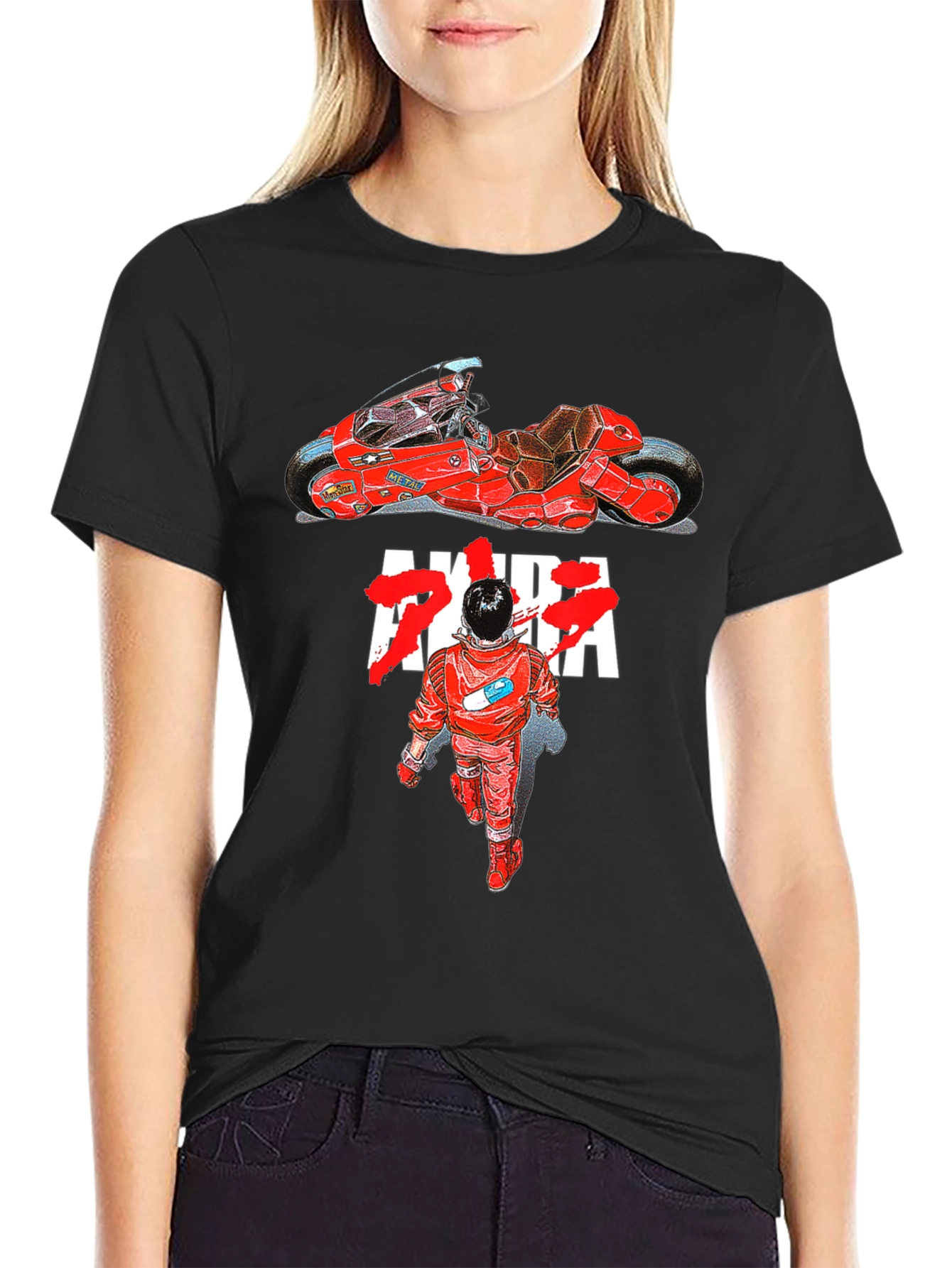 Akira Anime Graphic T-Shirt Motorcycle Tee