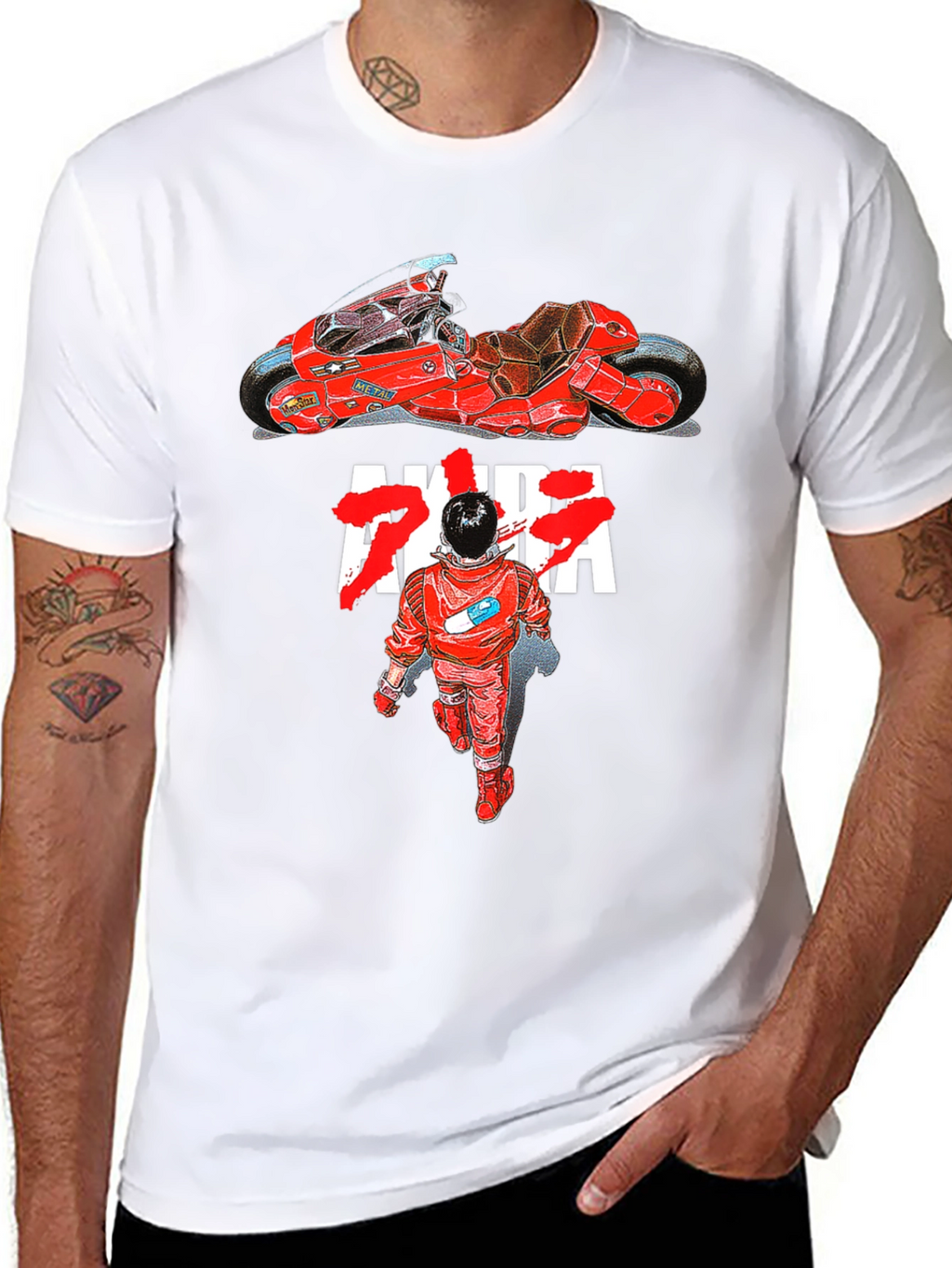 Akira Anime Graphic T-Shirt Motorcycle Tee