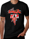 Akira Anime Graphic T-Shirt Motorcycle Tee