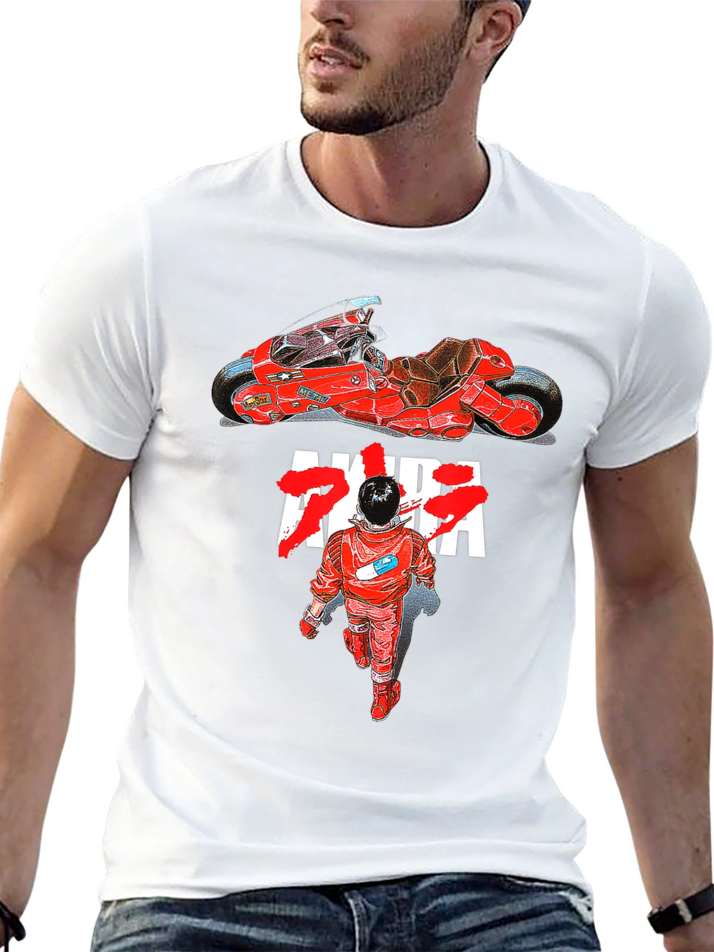 Akira Anime Graphic T-Shirt Motorcycle Tee
