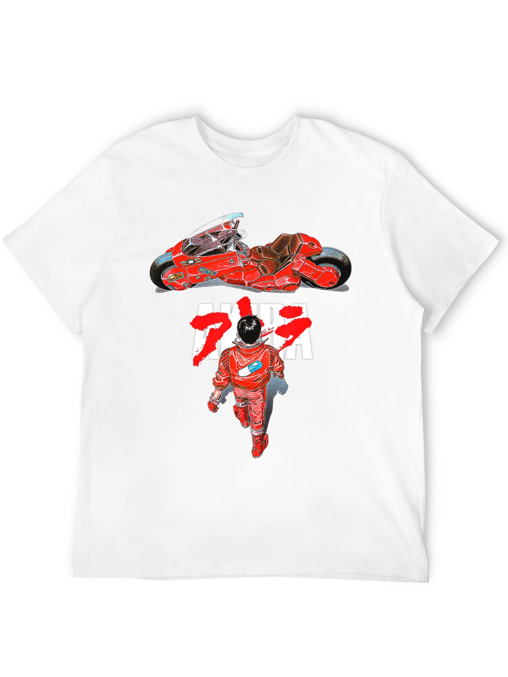 Akira Anime Graphic T-Shirt Motorcycle Tee
