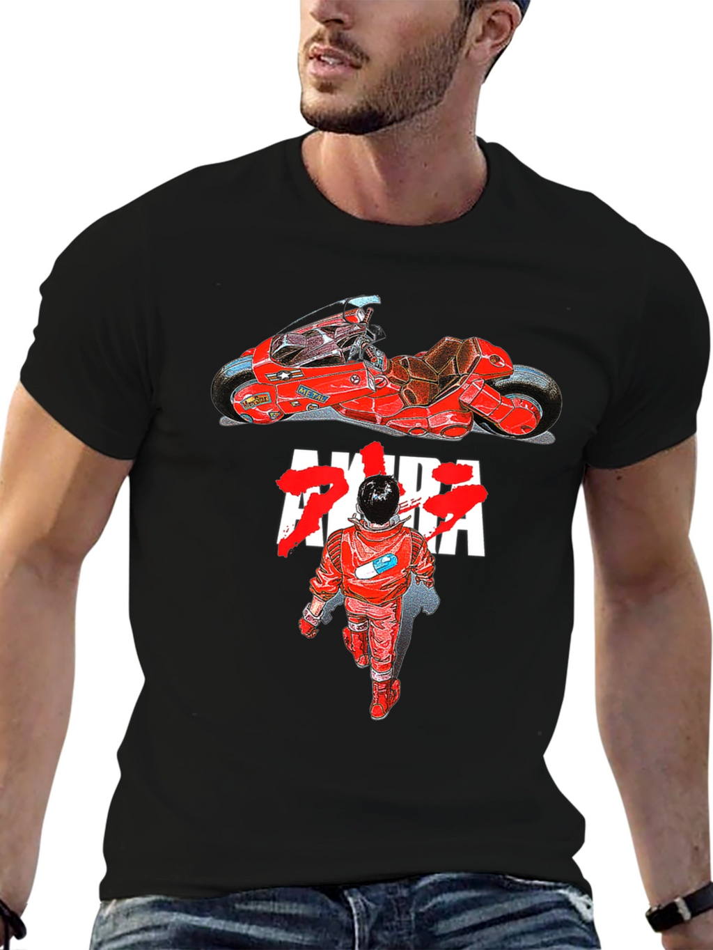 Akira Anime Graphic T-Shirt Motorcycle Tee