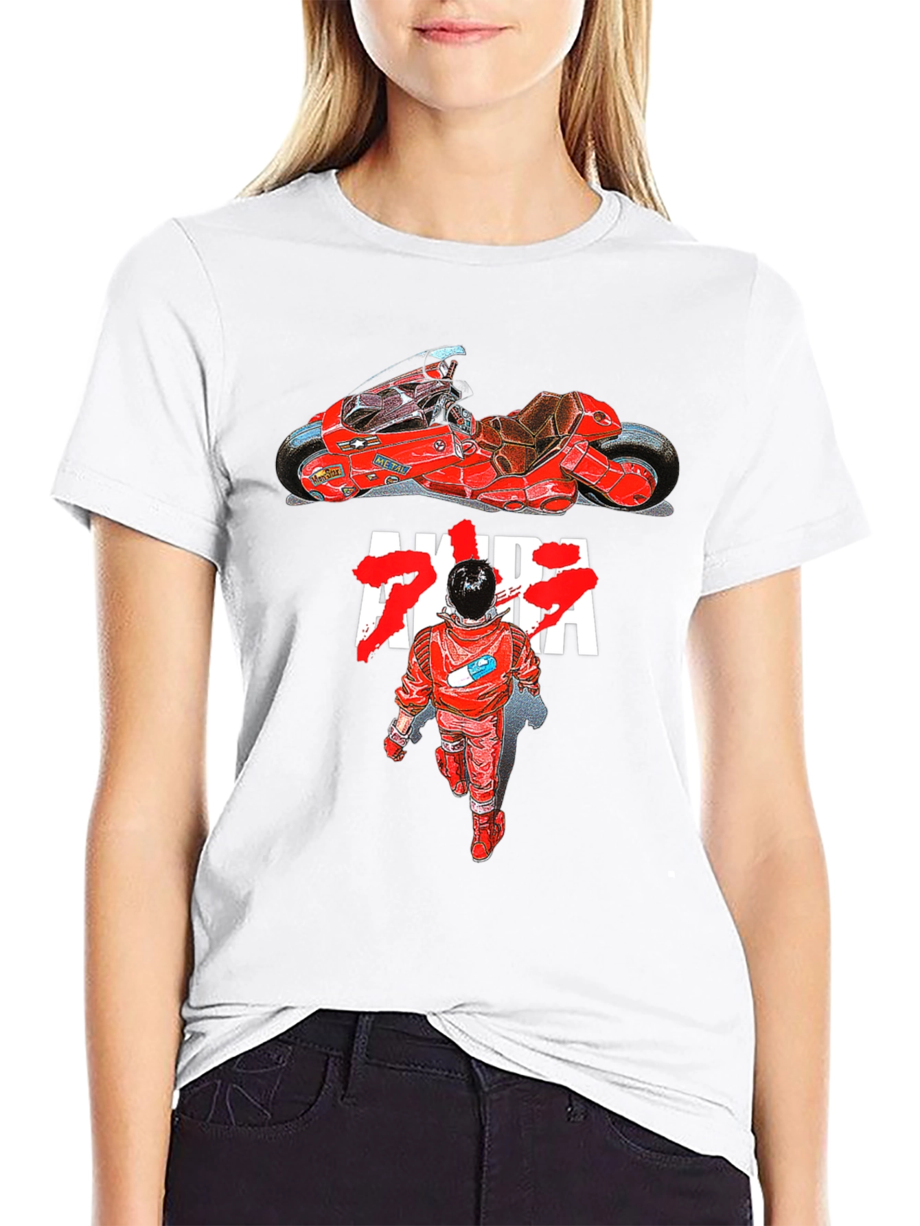 Akira Anime Graphic T-Shirt Motorcycle Tee