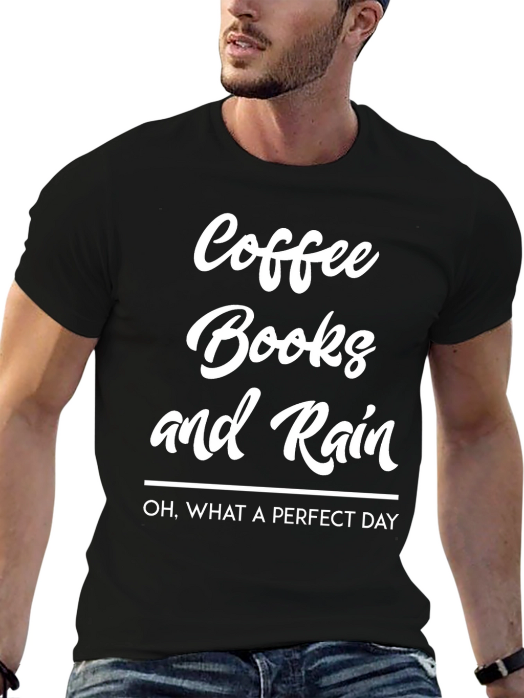 Coffee Books and Rain T-Shirt - Perfect Day Tee
