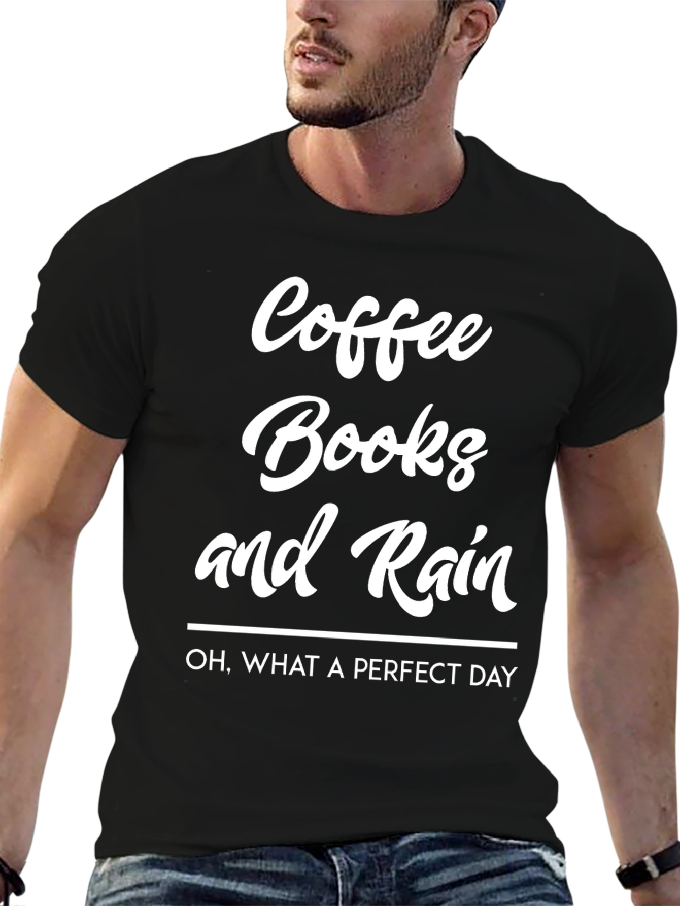 Coffee Books and Rain T-Shirt - Perfect Day Tee