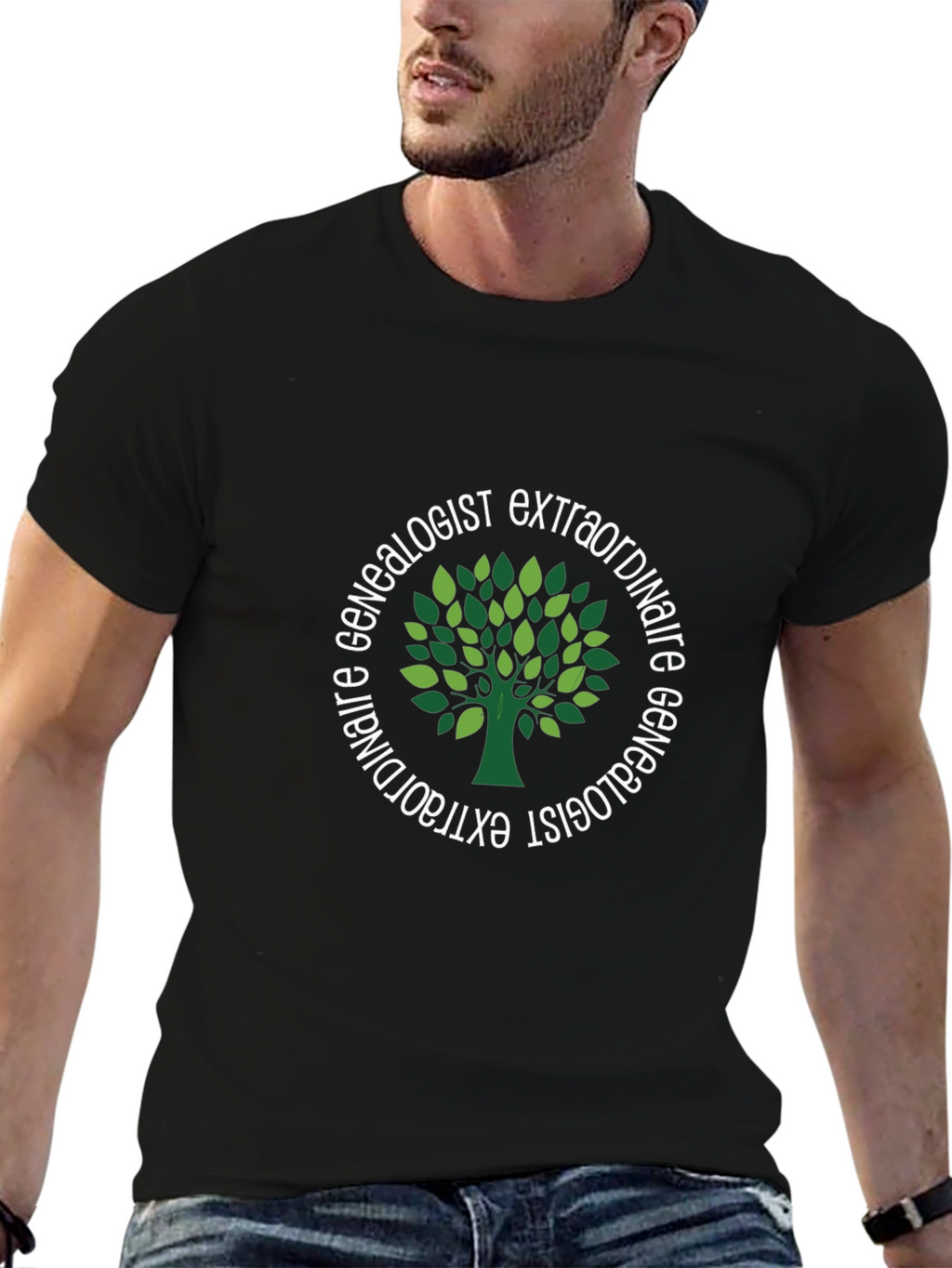 Genealogist Extraordinaire Black T-Shirt