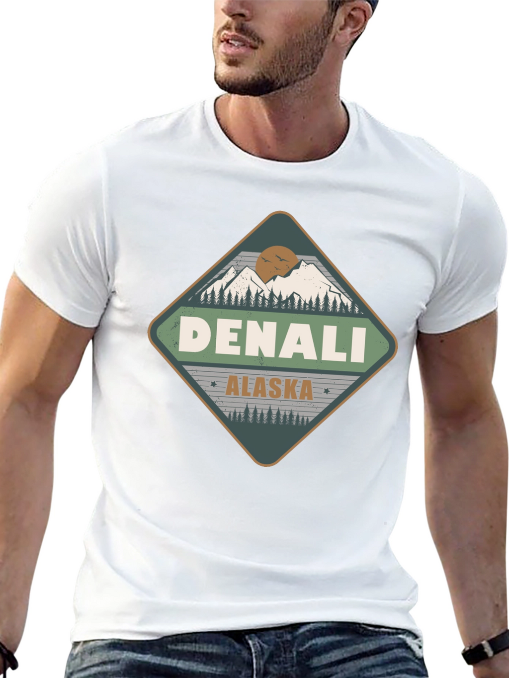 Denali Alaska T-Shirt - Mountain Adventure Tee