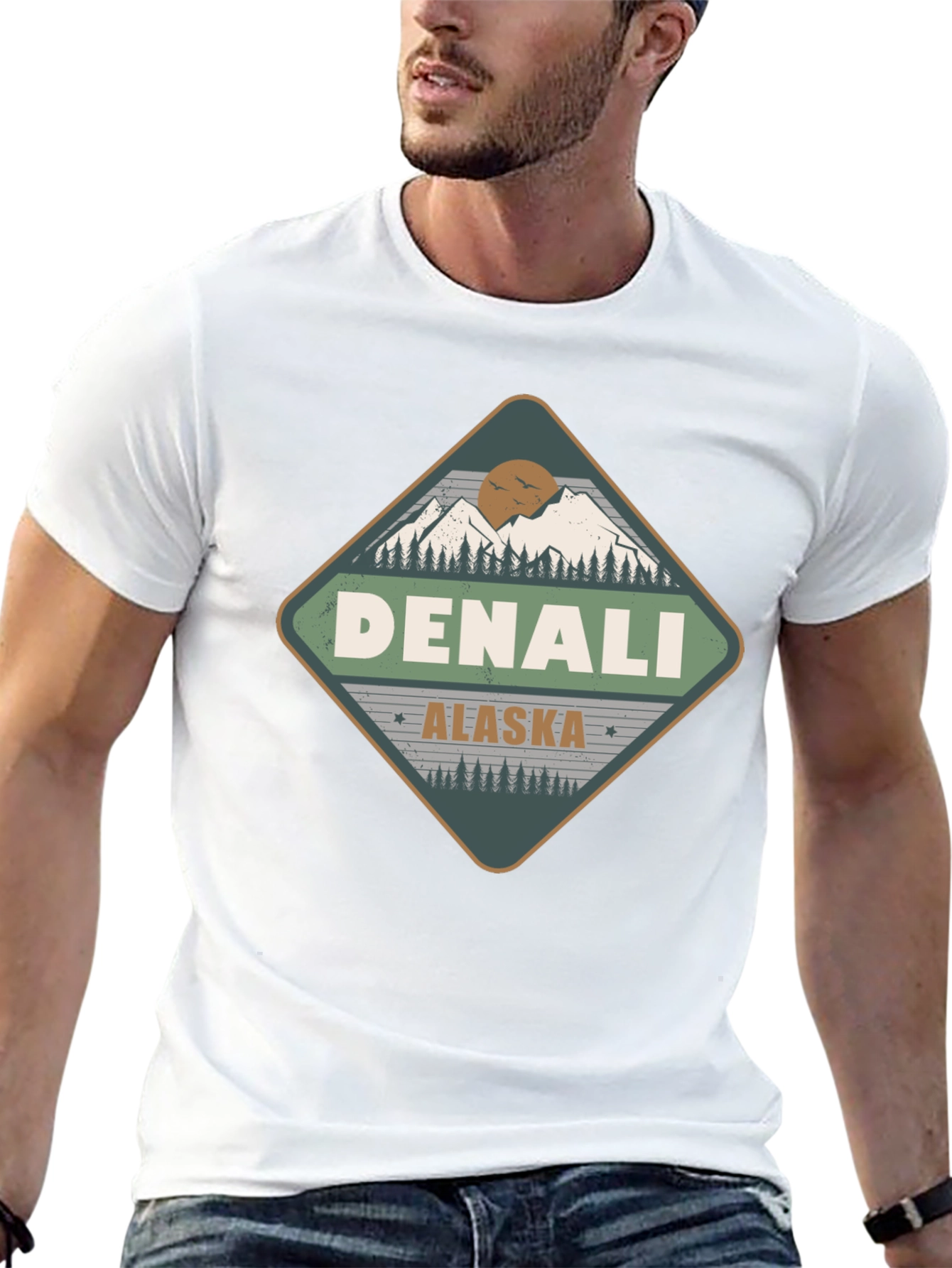 Denali Alaska T-Shirt - Mountain Adventure Tee