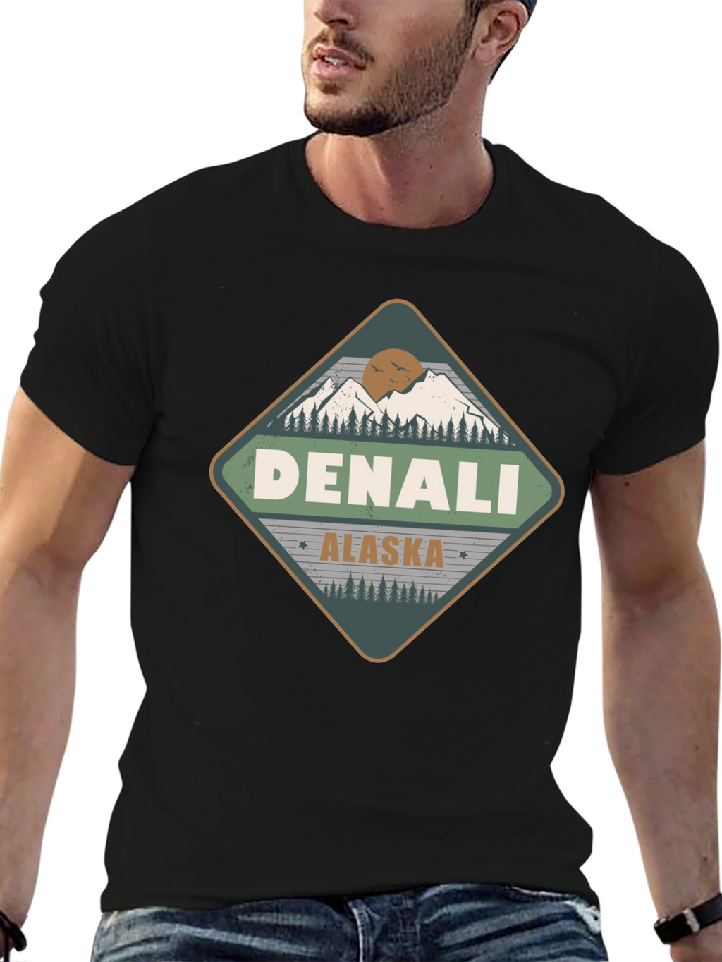 Denali Alaska T-Shirt - Mountain Adventure Tee