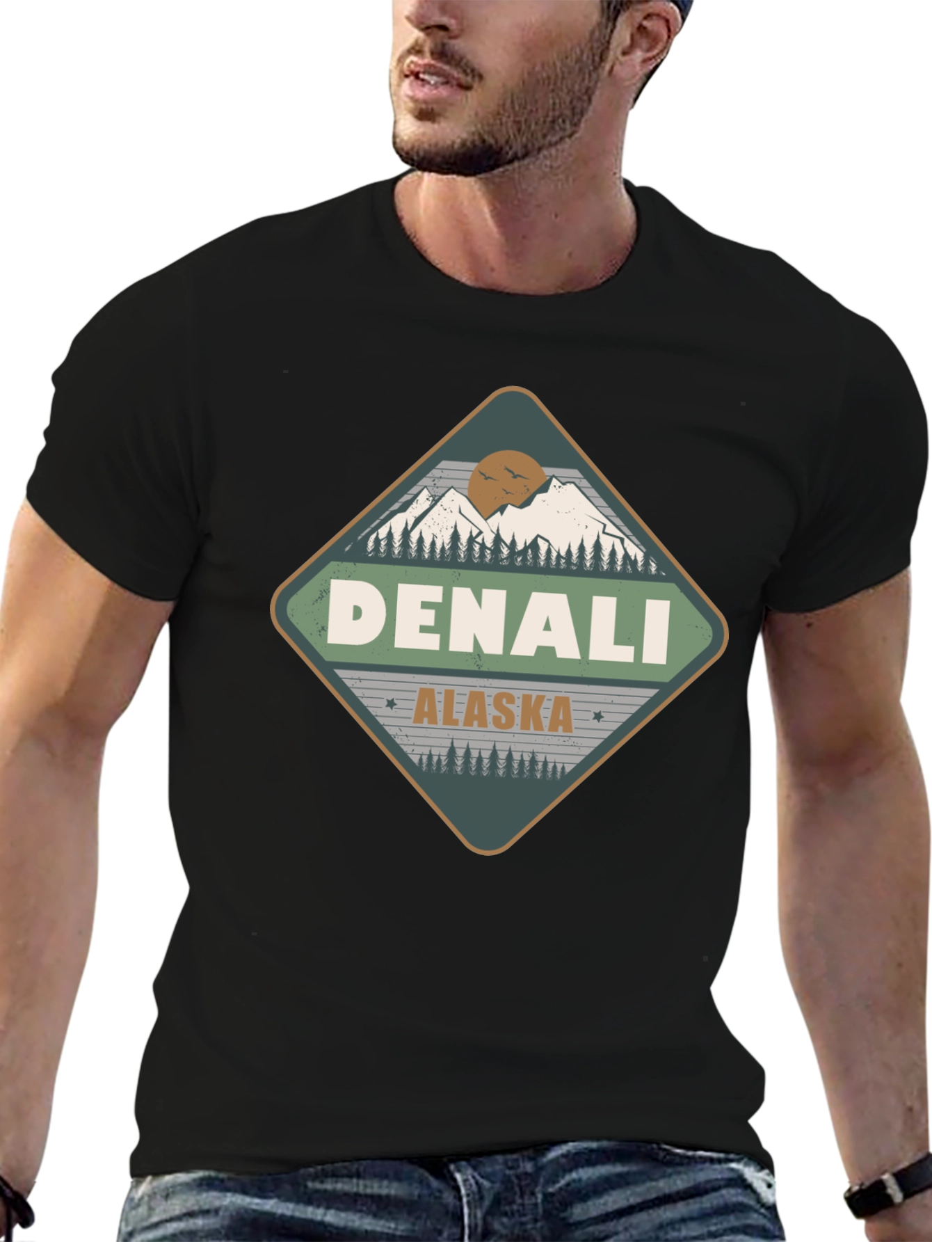 Denali Alaska T-Shirt - Mountain Adventure Tee