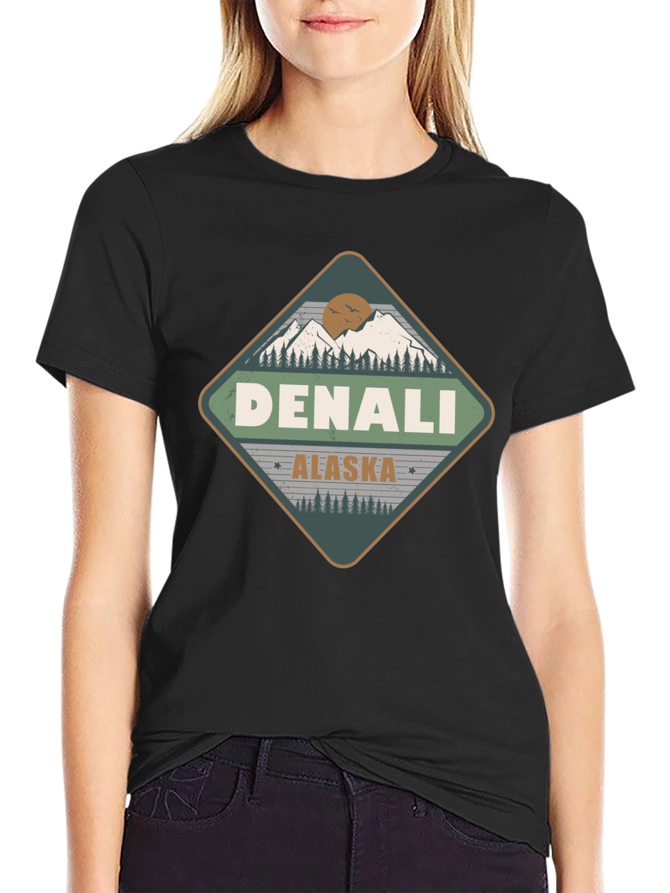 Denali Alaska T-Shirt - Mountain Adventure Tee